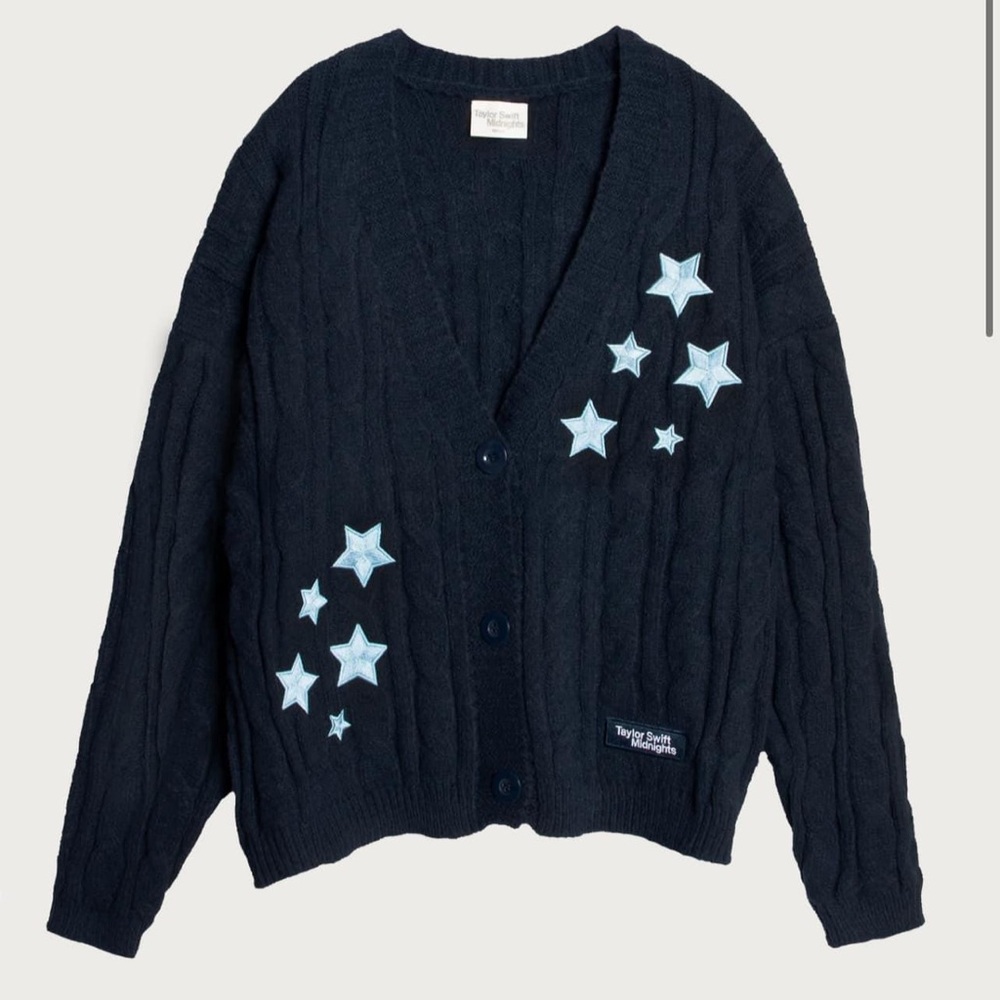⭐️💙 Taylor Swift Midnights Cardigan M/L OFFICIAL Merchandise **IN HAND** 💙⭐️